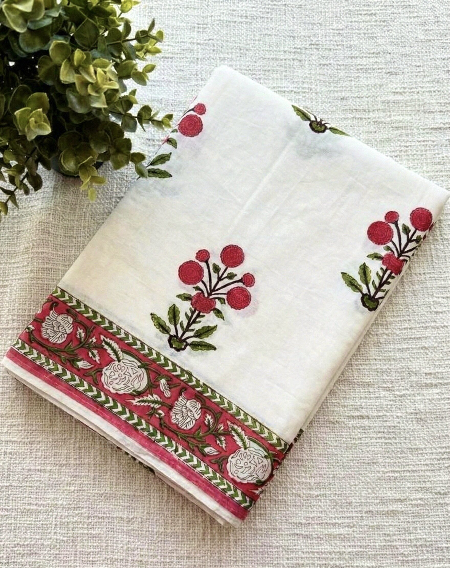 Bagru Block Printed Saree(BPMC0002)