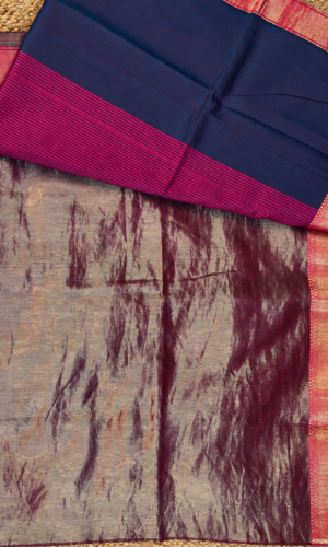 Maheshwari Handloom Saree with Zari Linings(MHSZL01)